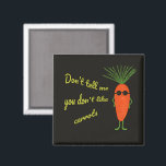 Cool Carrot Squad Black Magnet<br><div class="desc">A fun and quirky design featuring cool carrots rocking black sunglasses. Perfect for carrot lovers, veggie fans, and anyone who enjoys playful humor. This cheerful design adds a fresh and funny vibe to gifts, accessories, and everyday items. Great for people who love vegetables, healthy lifestyle jokes, or simply cute and...</div>