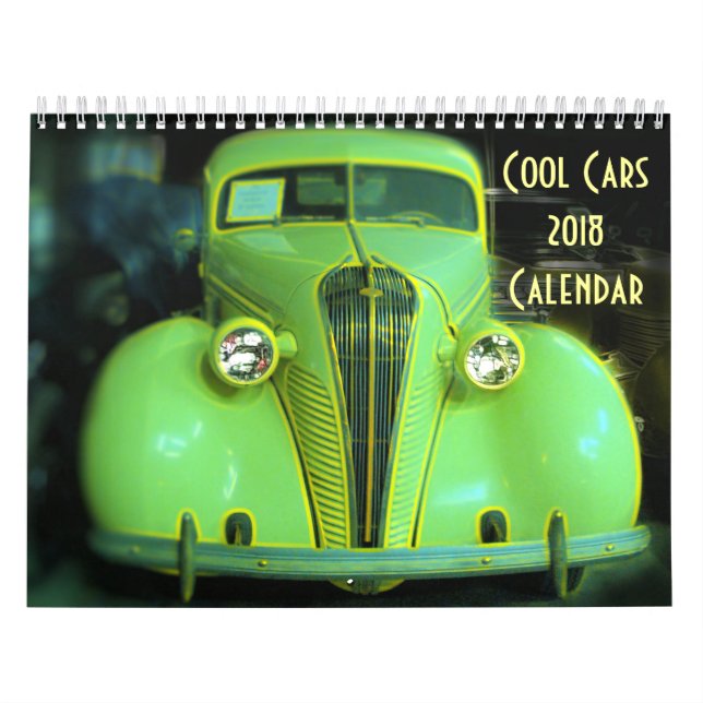 Cool Cars 2018 Calendar (Cover)