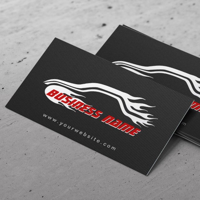 Cool Cartes de visite automobiles en fibre de carb (Créateur téléchargé)