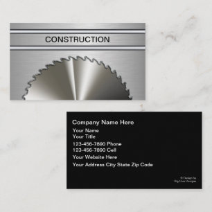 Cool Cartes de visite de construction unique