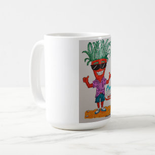 Cool Cartoon Carrot with Sunglasses!  Coffee Mug
