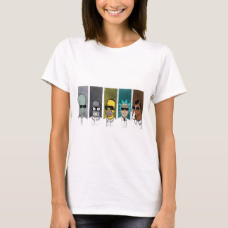Cool Cartoon Crossover Characters T-Shirt