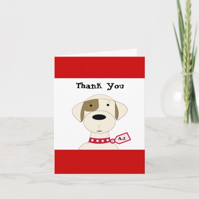 Cool Cartoon Dog Thank You (Front)