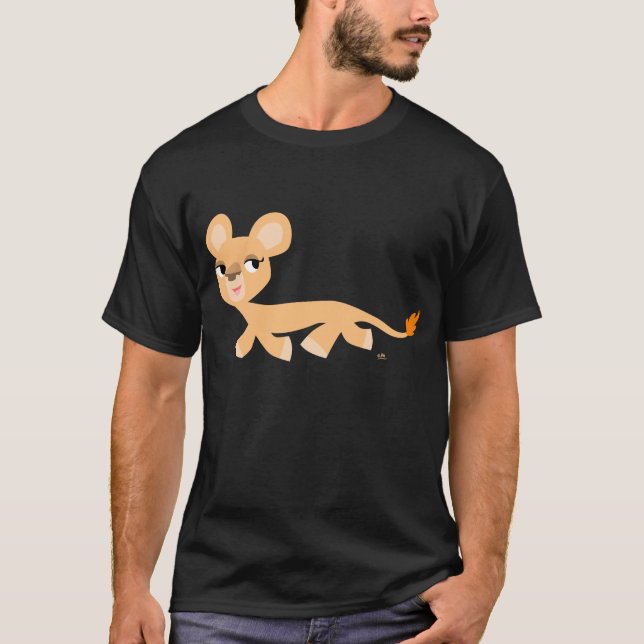 Cool Cartoon Lioness T-shirt (Front)