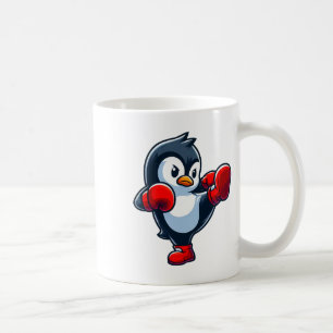 Cool Cartoon Penguin Boxing Fighter Coffee Mug