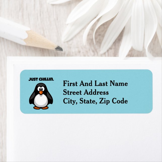 Cool Cartoon Penguin – Just Chillin' Arctic Vibes (Insitu)