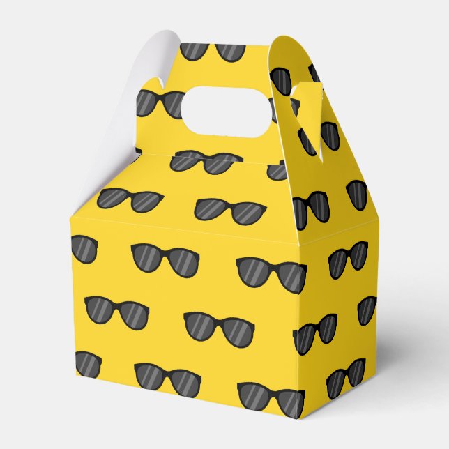 Cool Cartoon Sunglasses Favor Box (Front Side)