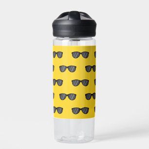 Cool Cartoon Sunglasses Water Bottle
