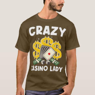 Cool Casino Design For Women Girls Casino Gambling T-Shirt