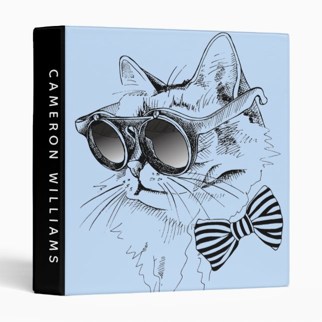 Cool Cat | Add Your Name Binder (Front/Spine)