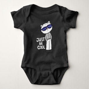 Cool cat baby bodysuit