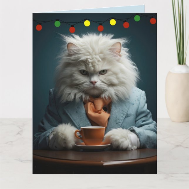 COOL CAT CHRISTMAS GREETING CARD (Front)