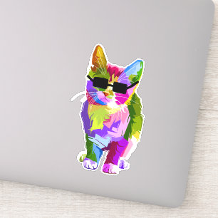 Cool cat cute colourful