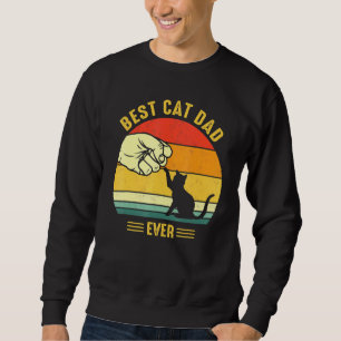 Cool Cat Dad Fathers Day Best Cat Dad Ever Mens Re Sweatshirt