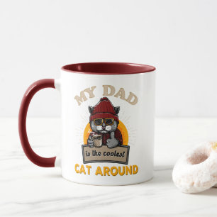 Cool cat dad mug