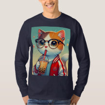 Cool Cat drinking boba