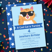Cool Cat Funny Cute Child's Birthday