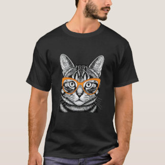 Cool Cat Funny Hipster Pet Lover for Women, Men an T-Shirt