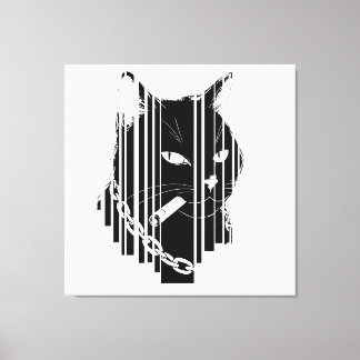 Cool cat graphic design Artwork  Canvas Print
