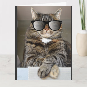 COOL CAT HAPPY BIRTHDAY OVERSIZED GREETING CARDS