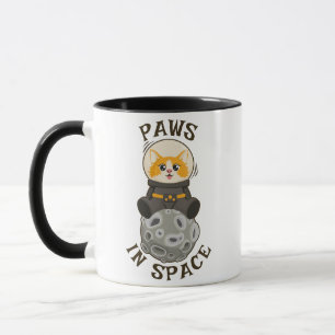 Cool Cat in space Cat Astronaut Cosmic animal Moon Mug