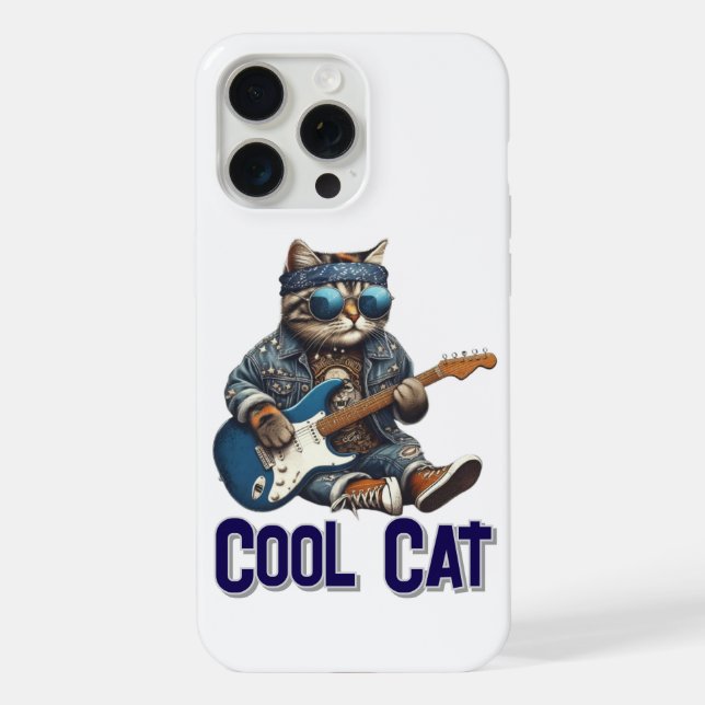 Cool Cat iPhone Case (Back)