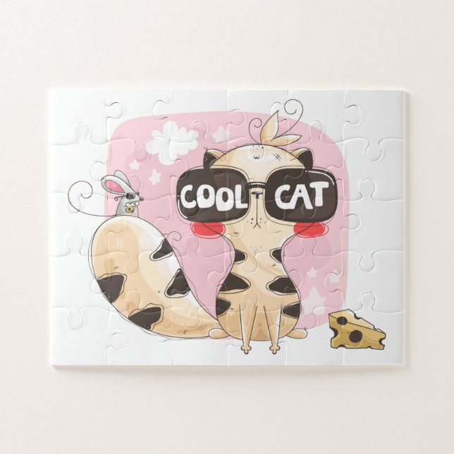 Cool Cat Jigsaw Puzzle (Horizontal)