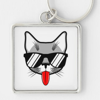 Cool Cat Keychain