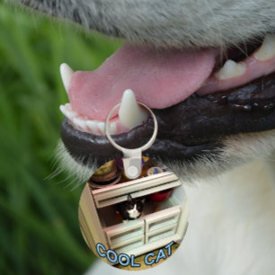Cool Cat keychain