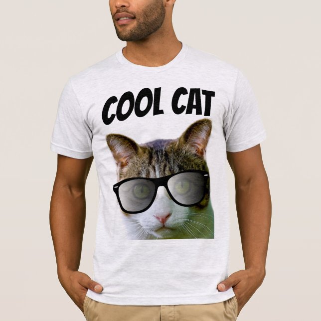 COOL CAT MEN'S CAT LOVER T-Shirts (Front)