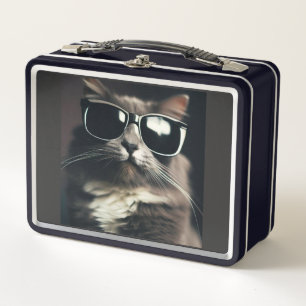 Cool Cat Metal Lunchbox