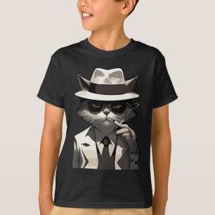 Cool Cat Noir: Suave and Mysterious Feline T-Shirt