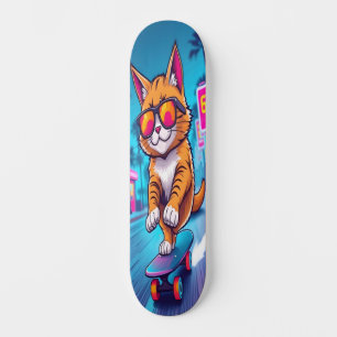Cool Cat on Wheels Edition 3 Skateboard