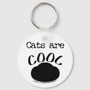 Cool Cat-Paw Print Keychain