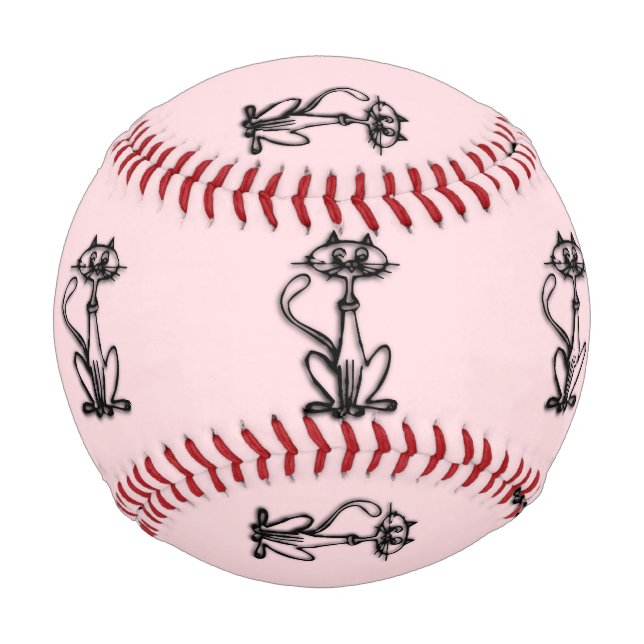 Cool Cat Pink Baseball (Back)