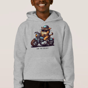 Cool Cat Riding Motorcycle Êtes-vous prêt