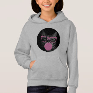 Cool Cat with Pink Glasses & Bubble Gum