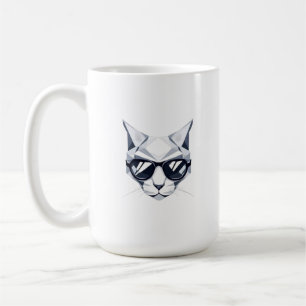 Cool Cat with Shades Mug - Unique & Stylish Feline