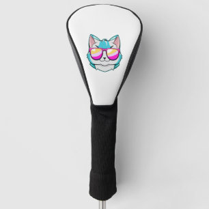 Cool cat with sunglasses   golf head cover