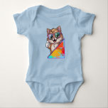 Cool Cat with Sunglasses – Retro Fun Vibes Baby Bodysuit<br><div class="desc">Cool Cat With Attitude. Retro vibes and good energy!</div>