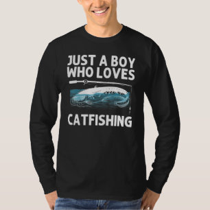 Cool Catfish Fishing For Men Women Catfishing Rod  T-Shirt