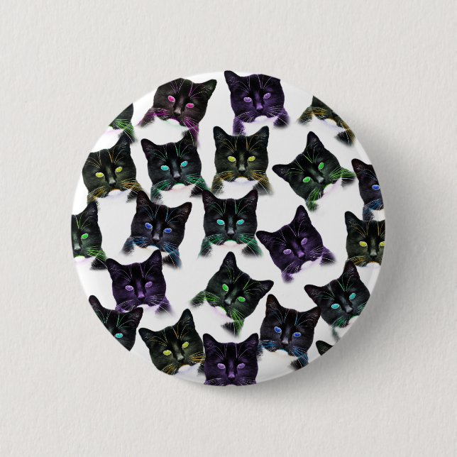 Cool Cats 2 Inch Round Button (Front)