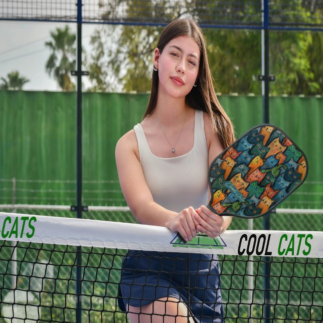 Cool Cats Colourful Pickleball Paddle (Cool Cats Colorful Pickleball Paddle)