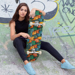 Cool Cats Colourful Skateboard<br><div class="desc">This Cool design with a carefully crafted seamless pattern with multi colour cats in shades of orange, yellow, red, blue, and green with dark shading will make your skateboard stand out in the crowd. Personalize the deck with your text, and let your cool cat board be the sunshine on the...</div>