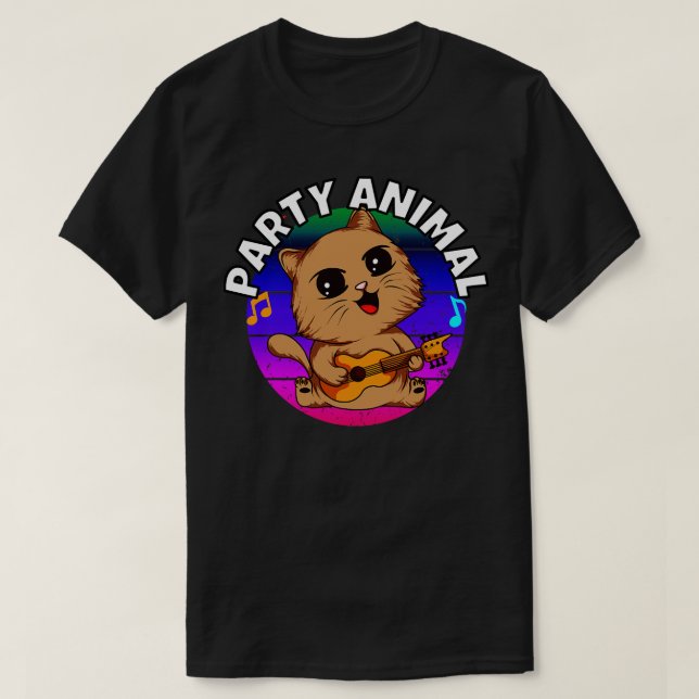 Cool Cats cool Cat Party Animal  T-Shirt (Design Front)
