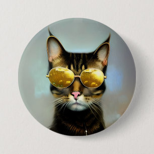 Cool Cats for stylish people 3 Inch Round Button