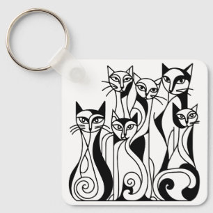 Cool Cats Keychain