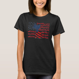 Cool Cats Kitten American Flag T-Shirt