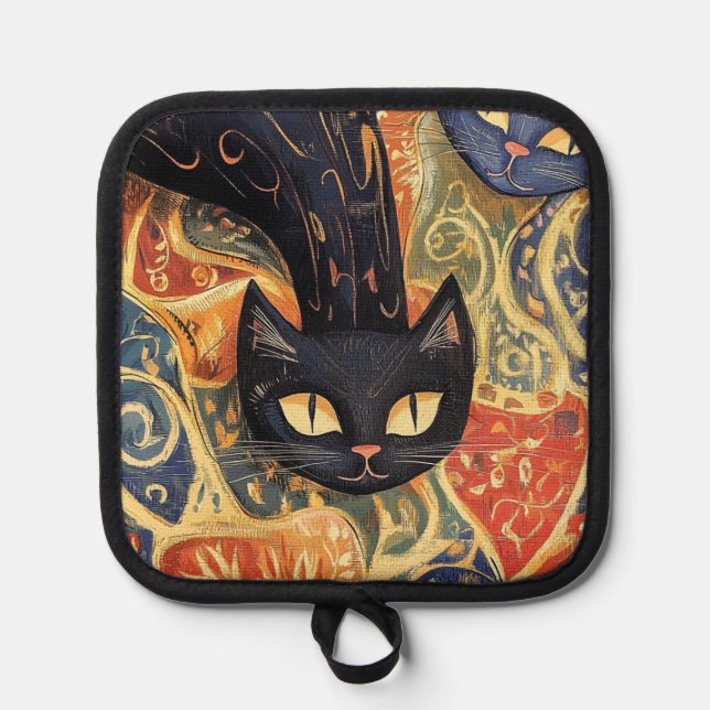 Cool Cats Pot Holder (Front)