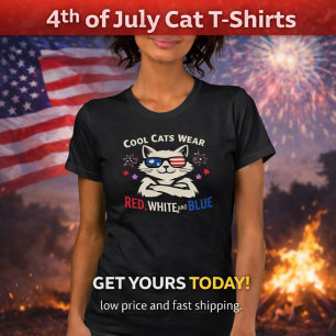 Cool Cats Wear 4th of July T-Shirt